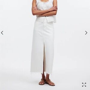 Rilee Denim midi skirt - Madewell